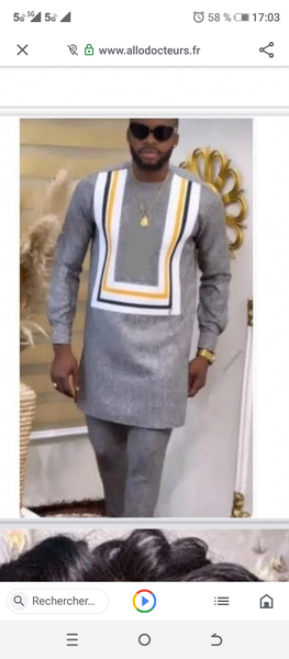 Belle tunique pour homme