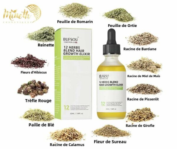 Élixir Croissance Cheveux 12 Herbes