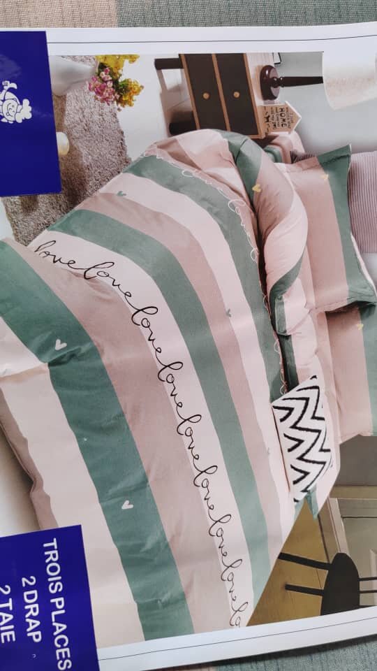 Parure de Lit Double en Coton