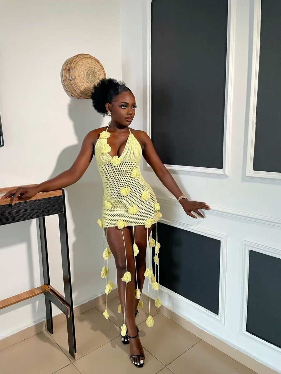 Robe Tricotée Bohème