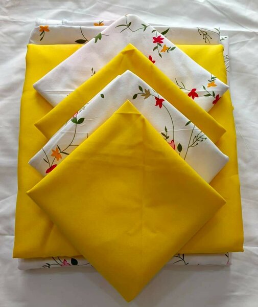 Parure de lit en coton coloré