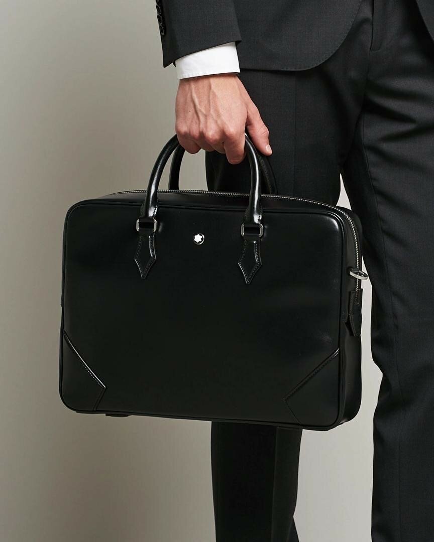 Élégant Sacoche Cuir Homme