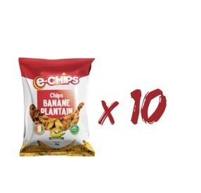 Lot x10 Chips Plantain E-CHIPS