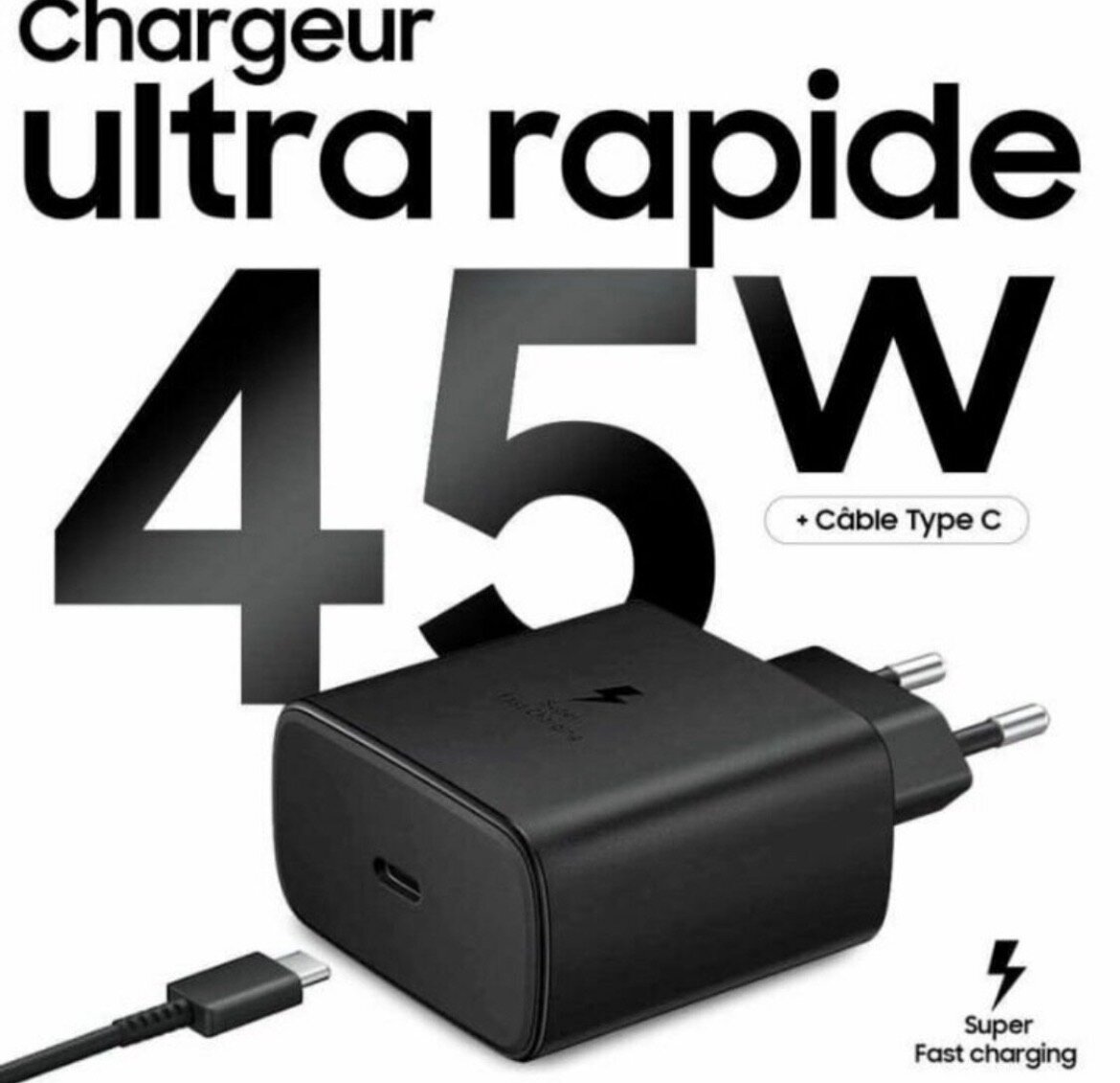 Chargeur Rapide 45W Samsung USB-C