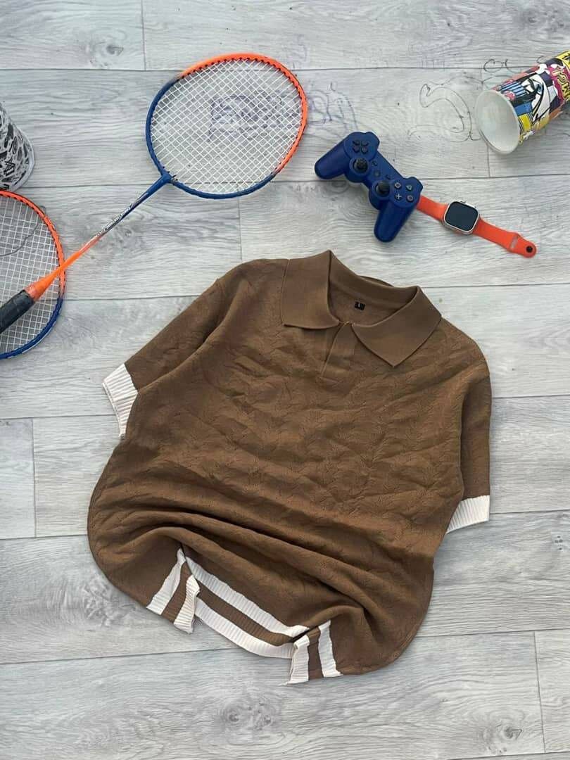 Pulls en maille à col polo