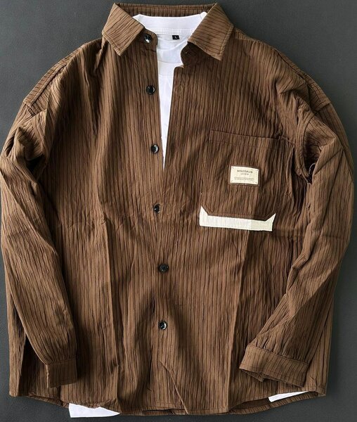 Chemise homme décontractée à motifs