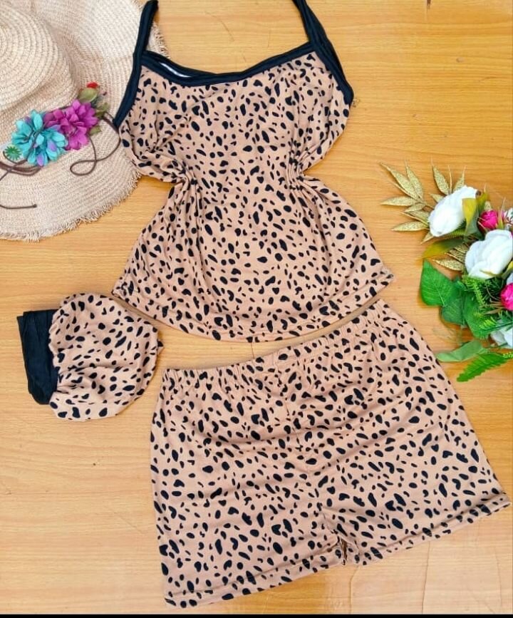 Ensemble Pyjama Léopard Femme
