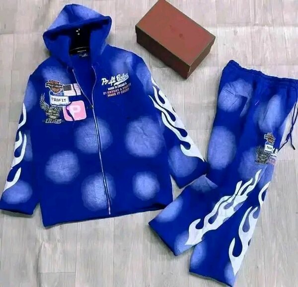 Ensemble de survêtement bleu stylé