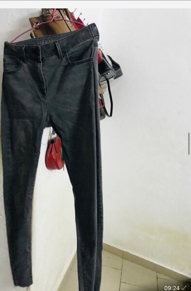 Jean slim gris élégant