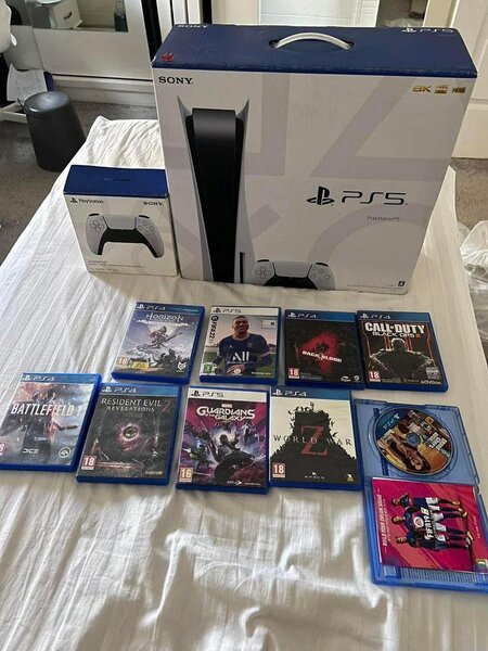 Console PS5 avec jeux variés