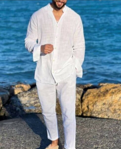 Chemise de plage en lin