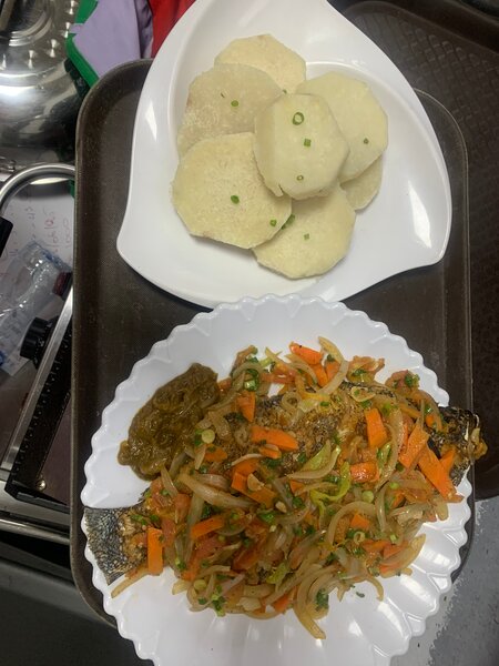 Plat de poisson épicé