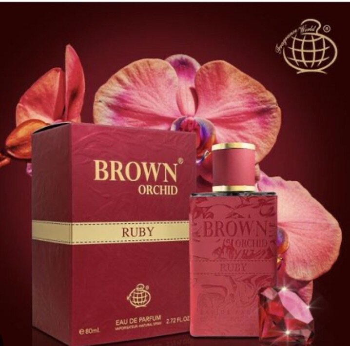 Brown Orchid Ruby Perfume with Deo spray
