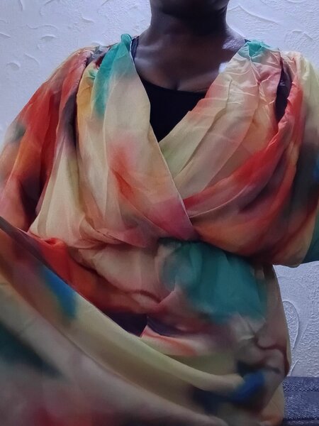 Longue robe colorée