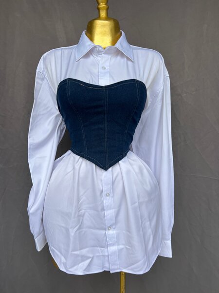 Chemise avec corset amovible