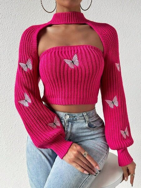 Crop hoodie and trousers