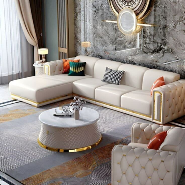 Canapé d'angle moderne luxe