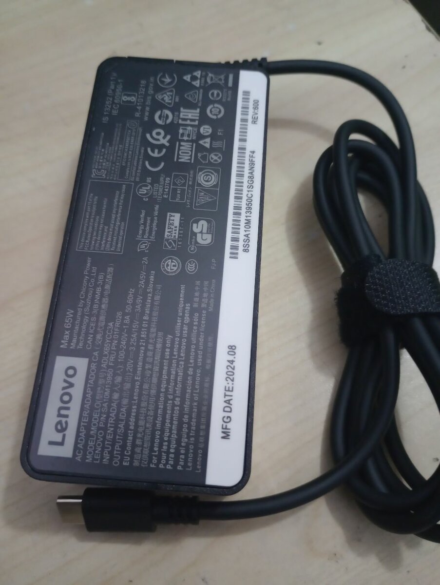 Lenovo charger type C