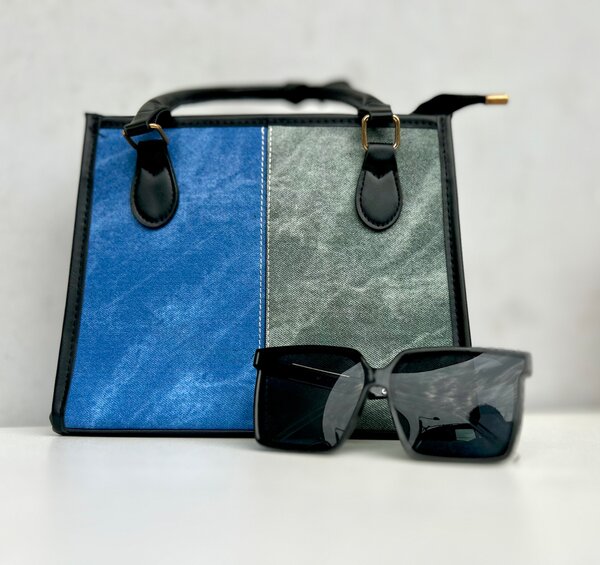 Sac à main bicolore élégant