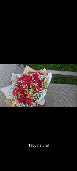 Red roses flower bouquet, birthday, party, graduation