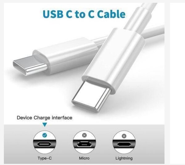 Iphone 15 pro max USB-C Power adapter with USB-C to C cable