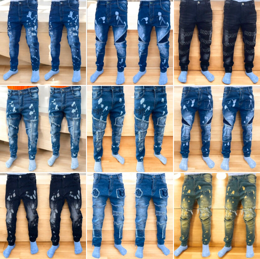 Jean Destroyed Homme Mode