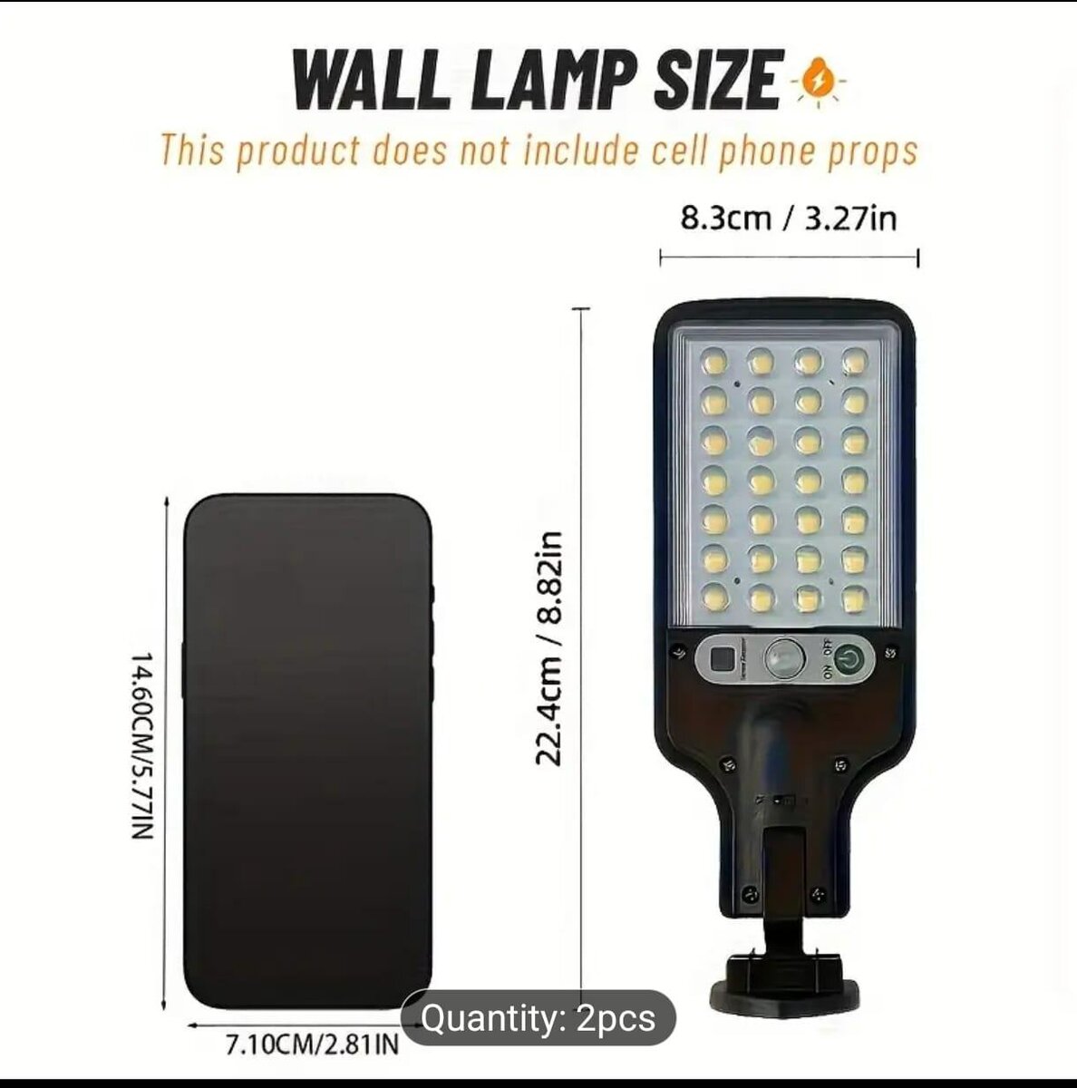 Applique solaire extérieure 28 LED