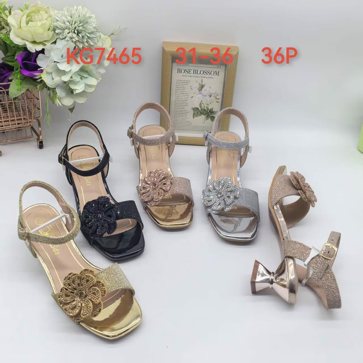 Sandales Élégantes Fille Strass