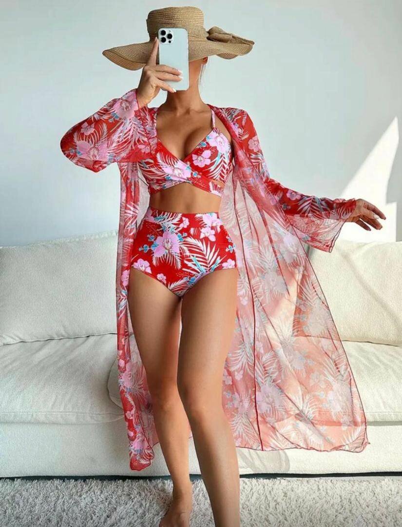 Ensemble de Plage Floral Élégant