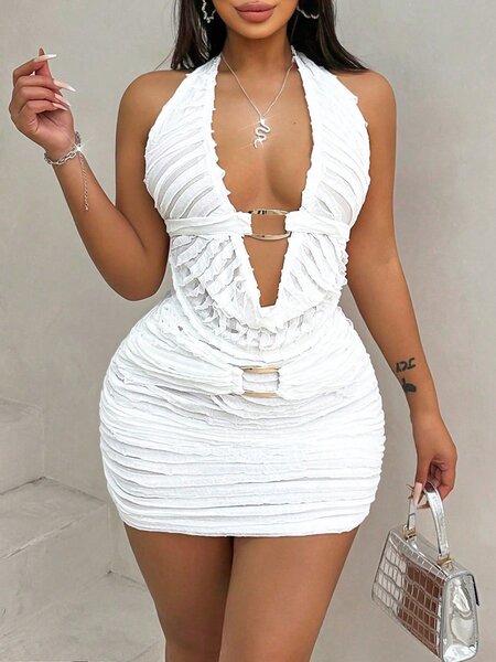 Robe moulante sexy en dentelle