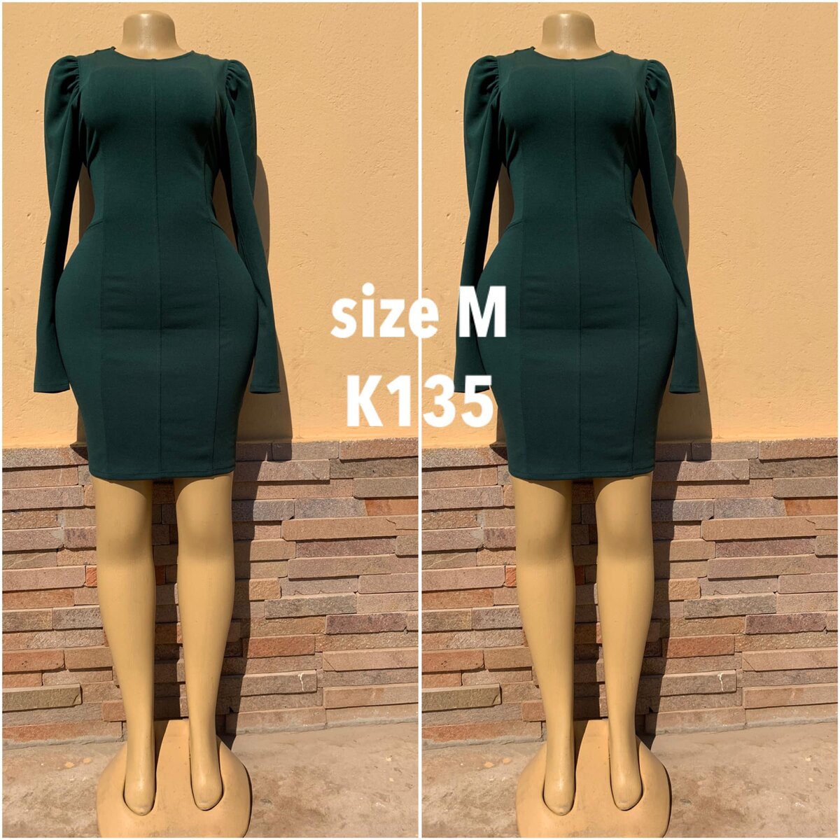 Black tight fitting dress size M