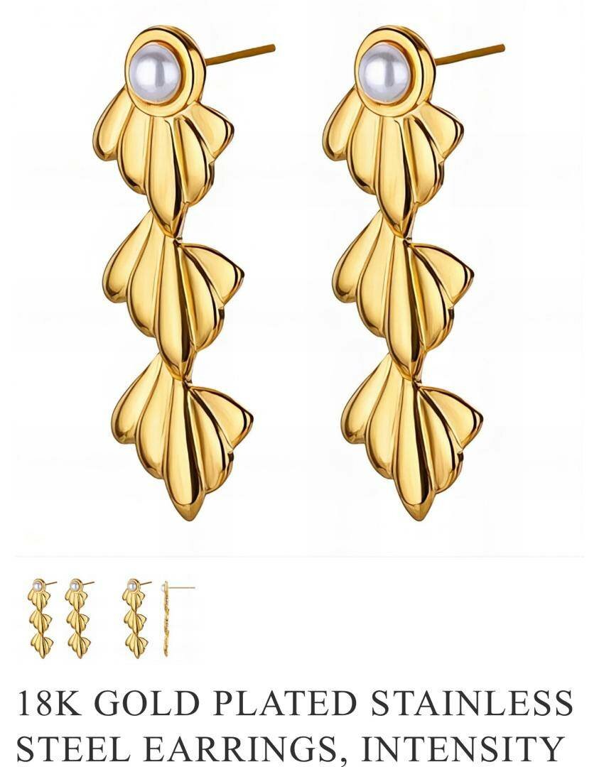 Real non fade earrings....