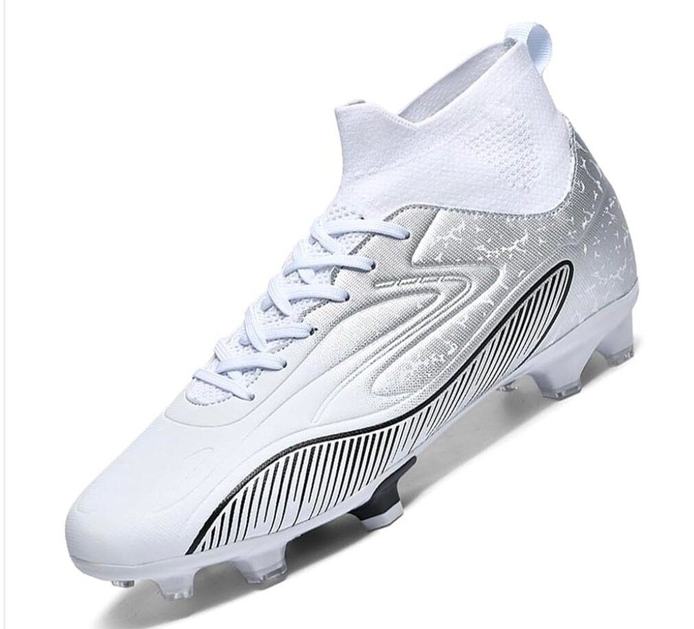 Maylrvjv Men's High Top Soccer Shoes Professional Cleats Foo