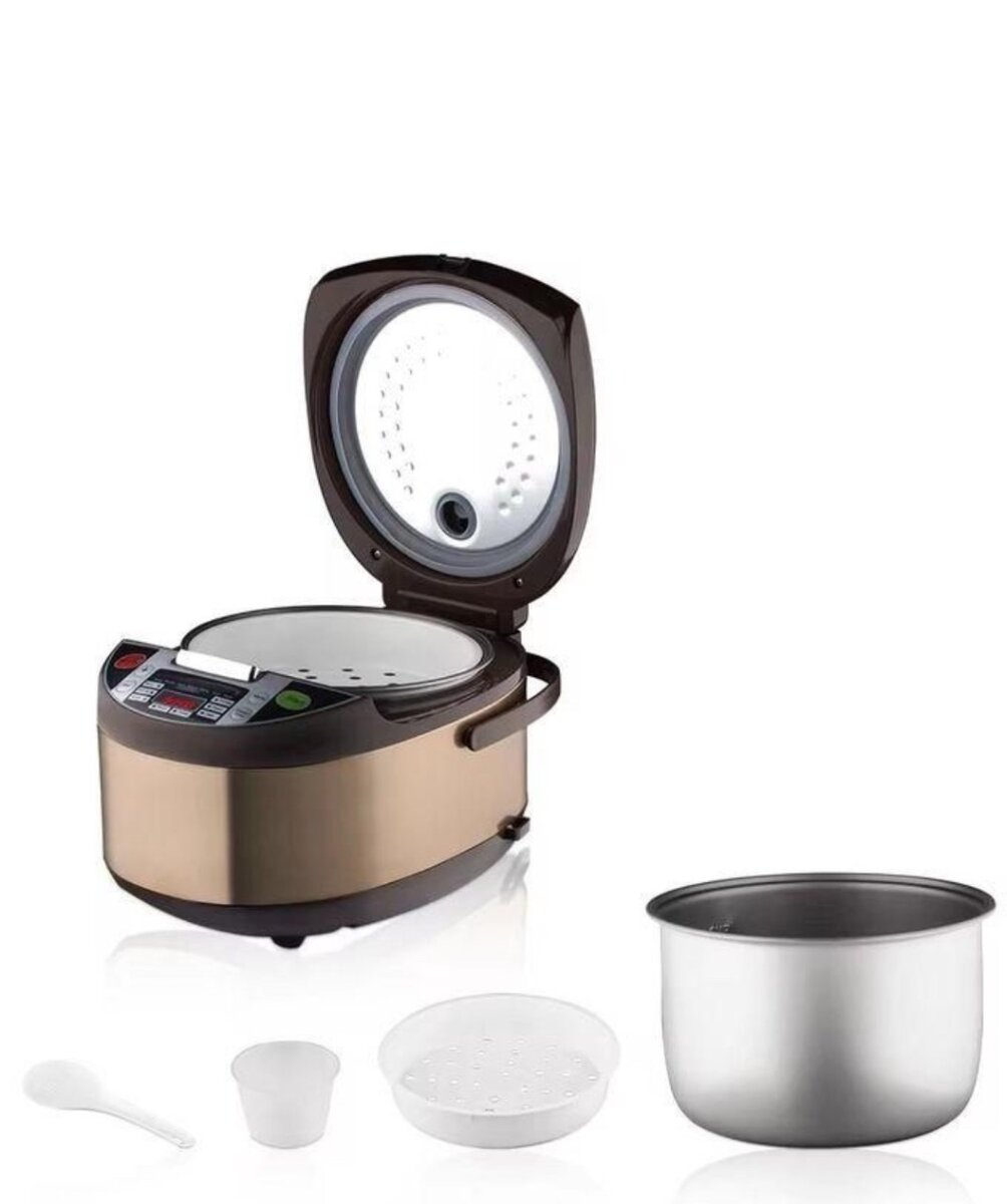 Smart Multi-Function Electric Rice Cooker - 5L - Brown
