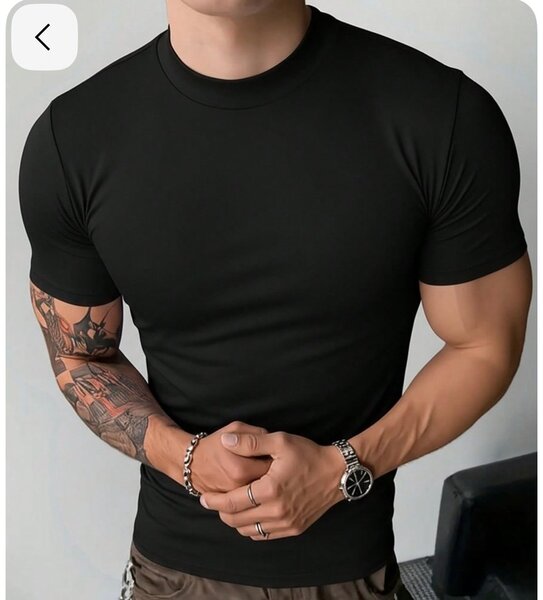 T-shirt homme noir et blanc