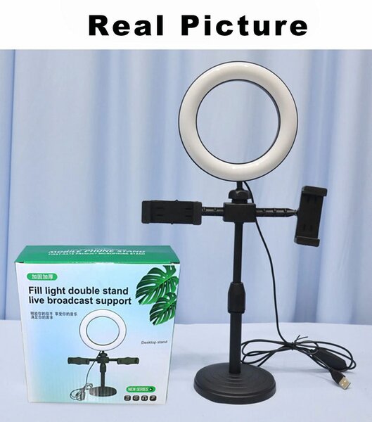 Live Desktop Ring Light Phone Holder