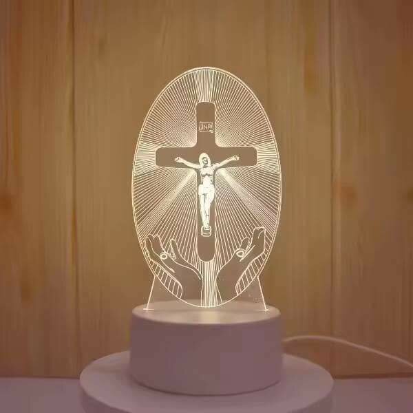 Lampe LED Jésus 3D