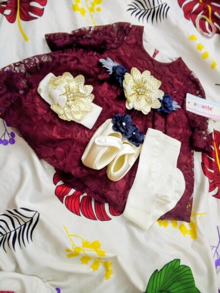 Ensemble Robe Bébé Fleurie