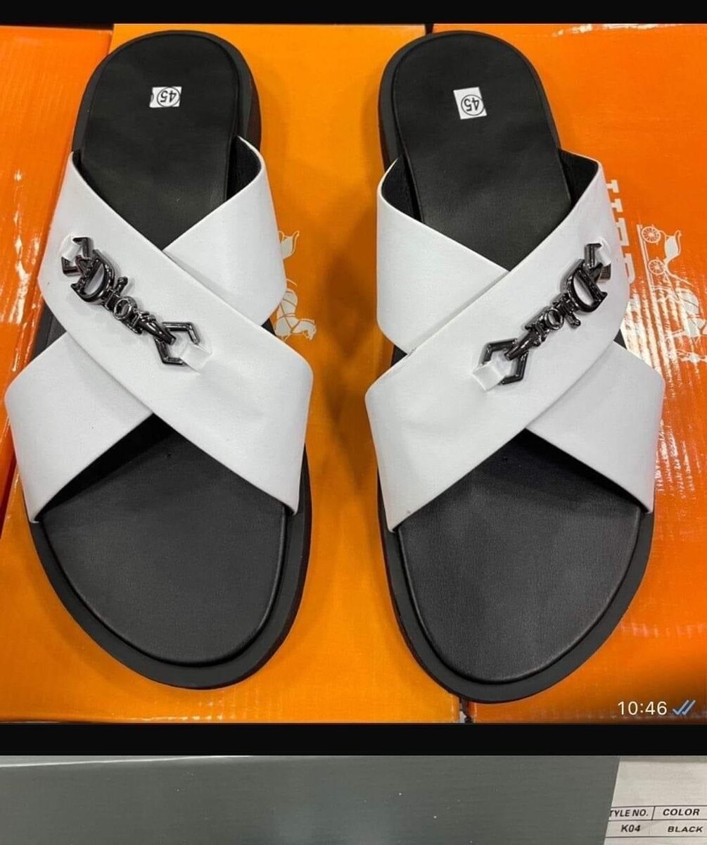 Sandales en cuir bien faites