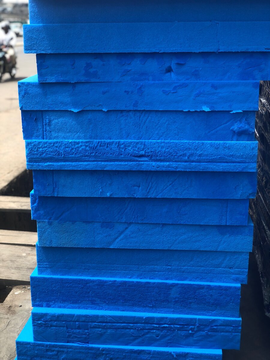 Matelas mousse bleue