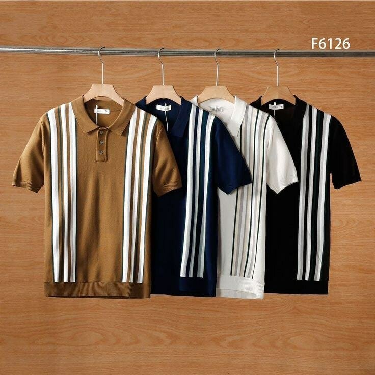 Polo à rayures élégantes