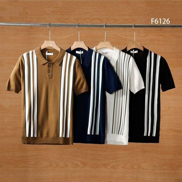 Polo à rayures élégantes