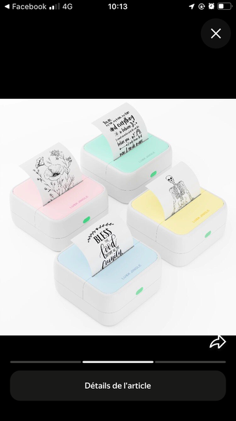 Imprimante Mini Portable Bluetooth