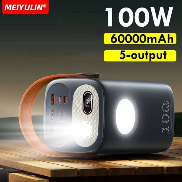 Power Bank 100W 60000mAh