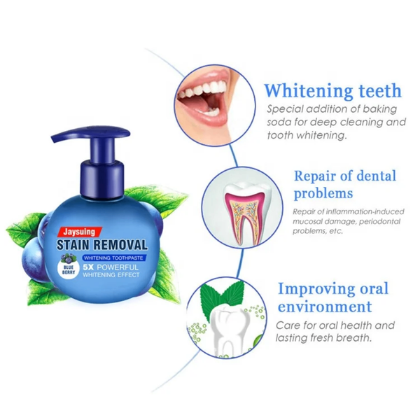 Buy 2 GET 1 free (5X) Dark Tooth Whitening Stain Remover