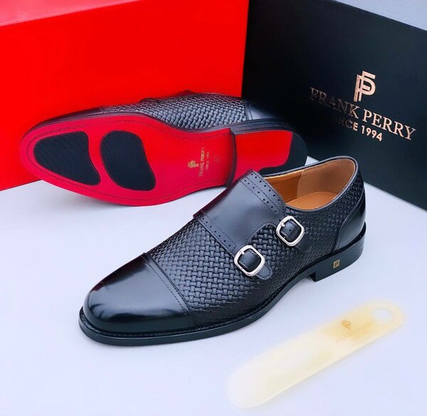 Frank Perry Solid Leather Formal Shoes