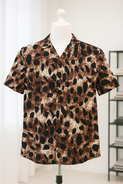 Chemise à motif léopard