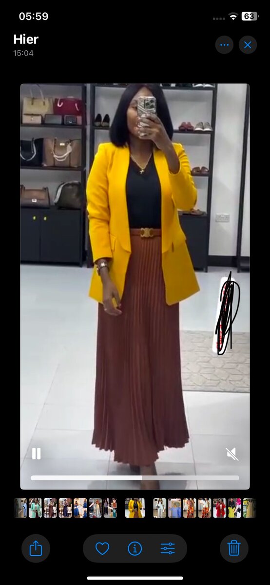 Élégante jupe plissée