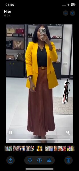 Élégante jupe plissée