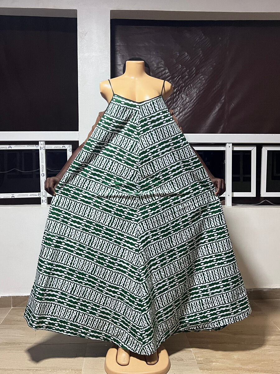 Robe longue décontractée imprimée